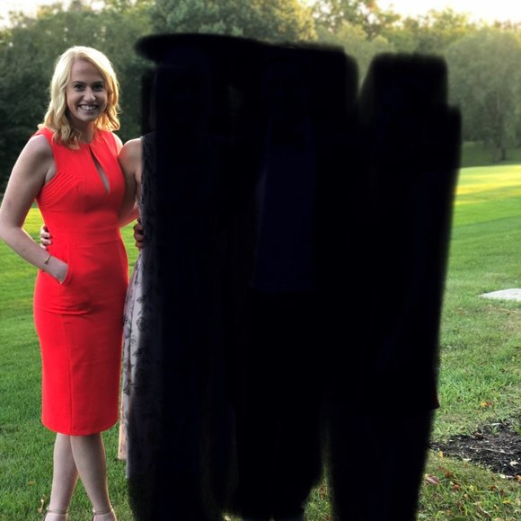 Décolleté by Elif Red Midi Dress - Picture 1 of 7